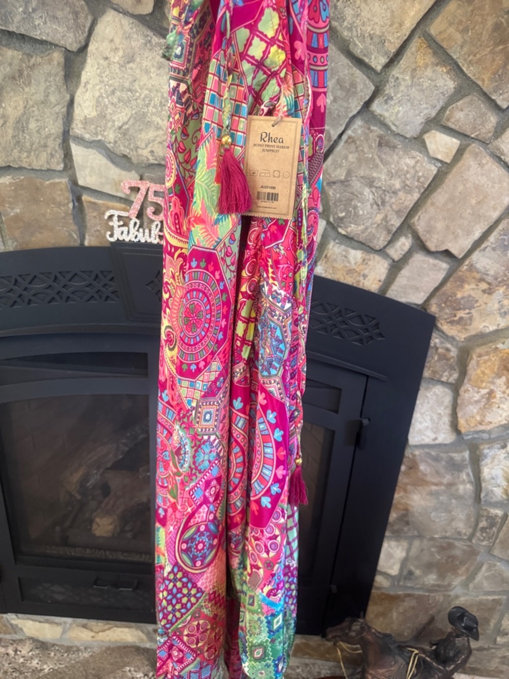 Boho Print Harem Jumpsuit
Please see model pictures for actual design.
